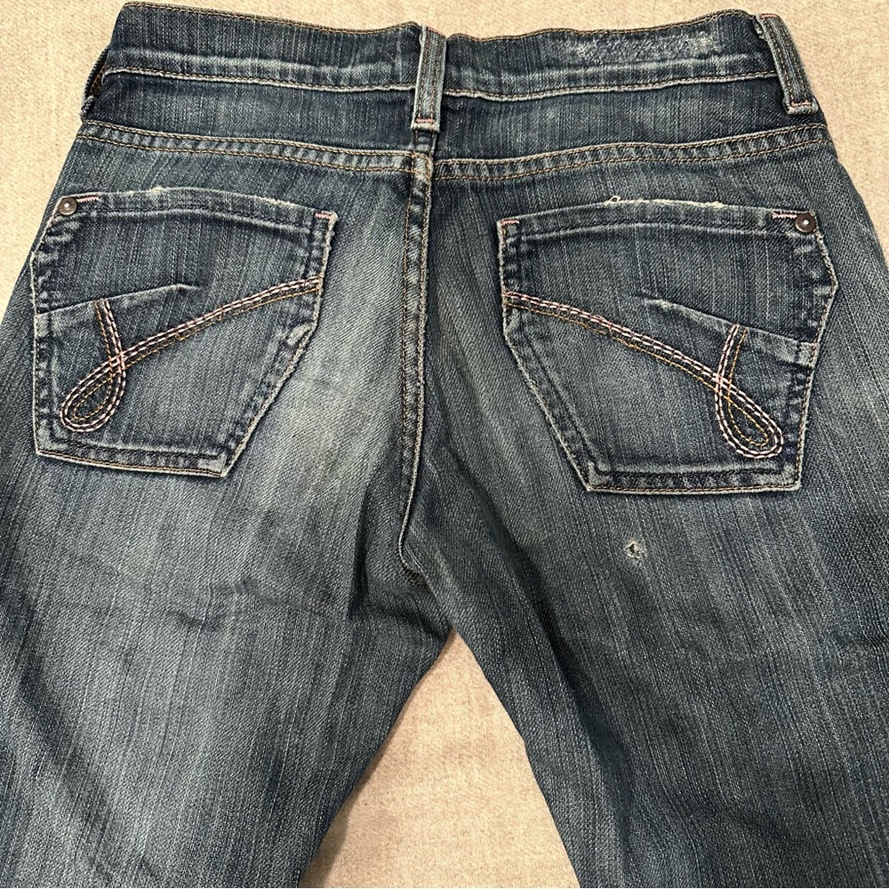 Joe's Jeans Blue Boot Cut Jeans with Distinctive Stitching
